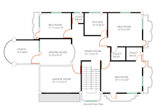 do architectural 2d floor plan, in auto quick and perfectly