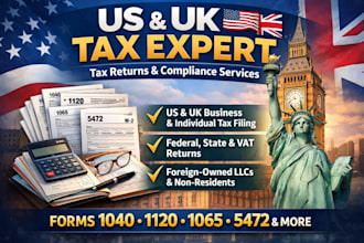 file form 5472, 1120, 1065 and US tax return for llc and business