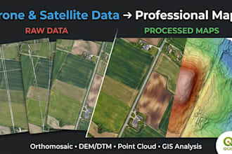 process drone imagery into orthomosaic, dem, and point cloud maps