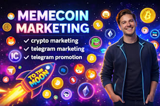 crypto promotion meme coin marketing telegram promotion x twitter crypto growth
