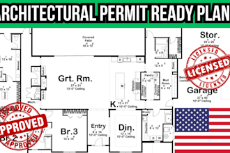 licensed architectural plan structural drawings pe stamp texas