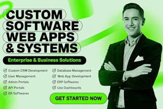 create custom portal, crm, cms, database management system