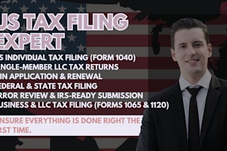 us tax filing, itin application, llc business tax financial statements