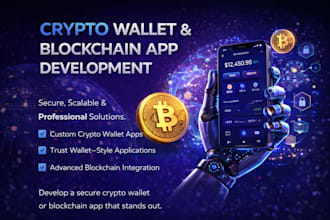 develop wallet app blockchain app crypto wallet app trust wallet figma