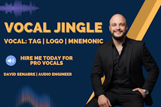 record a professional vocal jingle or tag