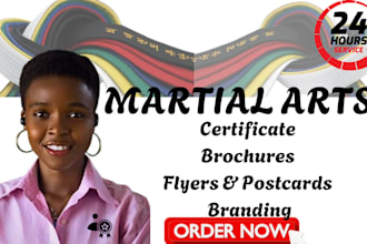 design martial arts flyers, coaching certificates and training posters