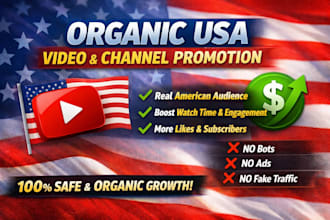do organic usa youtube video promotion usa channel promotion to active audience