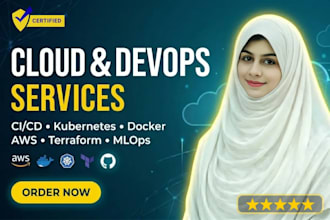 build devops cloud infrastructure, ci cd pipeline, mlops and secops automation