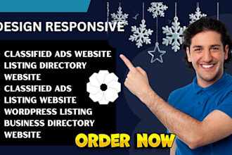 design classified ads website and listing directory website, classified website