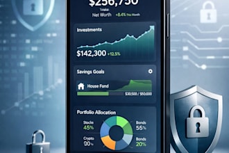 build a secure fintech app for wealth management, savings and investments