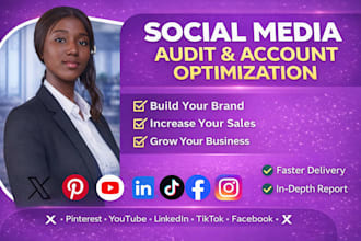 audit and optimize your social media for boosting growth