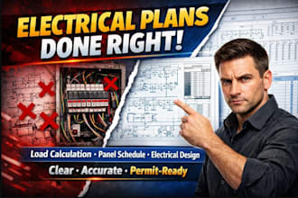 do electrical engineering design, electrical plans, load calculation