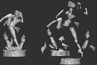 covert 2d photo to 3d model, figurine model, zbrush sculptor,custom 3d model,stl