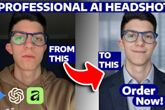 create high quality ai business portrait