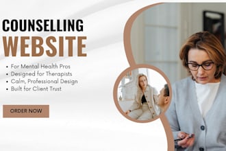 design therapy website for counselors and mental health professionals