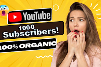 organic 1000 subscribes for youtube monetization