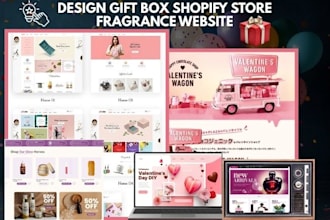 design gift box website valentine gift store gift box wellness fragrance website
