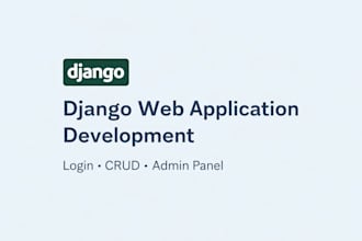 develop a django web application