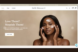 beauty website skincare website skincare shopify store spa, hair extension store