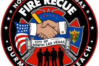 custom firefighter logo fire department and fire rescue design