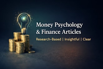 write insightful articles on money psychology and finance