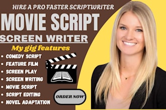 ghostwrite  movie script screenplay and screenwriting for features film script