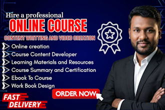 create online course, course creation, ebook course, tella content writing