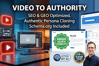 transform your youtube videos into high authority articles with ai