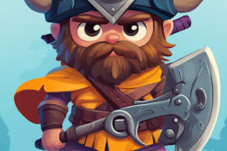 draw 2d game character or 2d game character