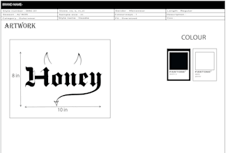 make detailed hoodie tech pack with artwork placement and bom