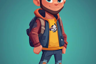 draw 2d game character or 2d game character