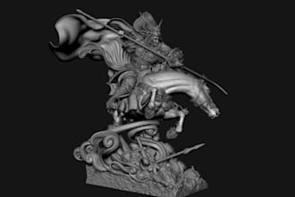 convert photo or drawing to custom 3d model stl file printing,figurine miniature