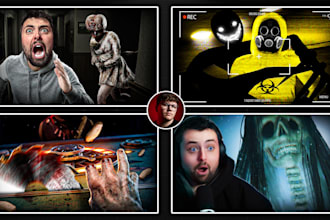 create a horror gaming thumbnail that gets clicks