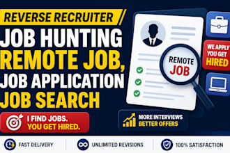 reverse recruiter job hunting remote job, job application job search