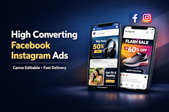 design high converting facebook and instagram ads using canva