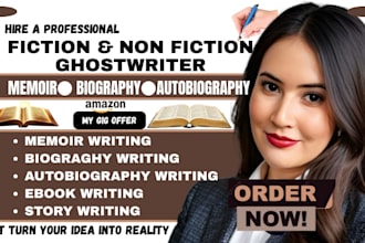 ghostwrite fiction amd fiction autobiography and biography ebook