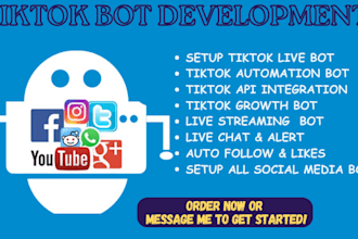 create social media bot social media api bot, facebook bot and x bot