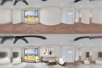 360 degree virtual staging