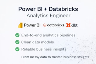 build end to end power bi analytics solutions using sql dbt and databricks
