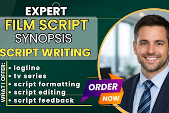 write and edit movie script screenplay film script stage play tv script writer