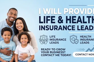 deliver life insurance and health insurance leads