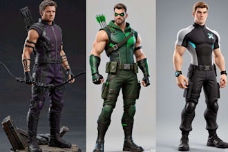 realistic 3d anime figure 3d toys superhero character nsfw figure 3d printing