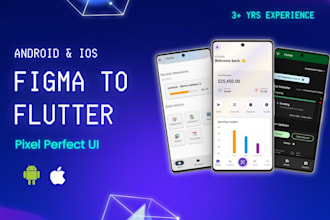 convert figma to flutter as your flutter developer