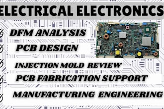 do dfm analysis, injection mold review, and pcb fabrication support