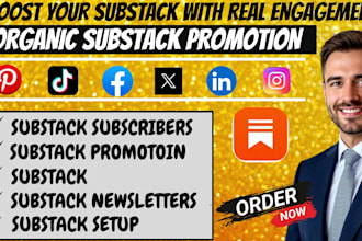 do substack setup, substack promotion and grow substack subscribers