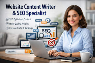 be your website content writer and your  SEO website content writer
