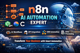 build n8n ai automation workflows and API integrations