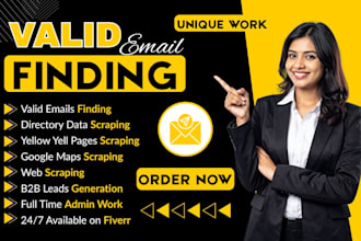 find company detail professional valid email database finder gmb map scraping