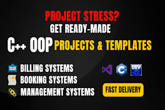 do cpp oop projects, assignments and code debugging