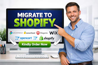 move migrate weblium lemonstand dorik  wix opencart website to shopify store